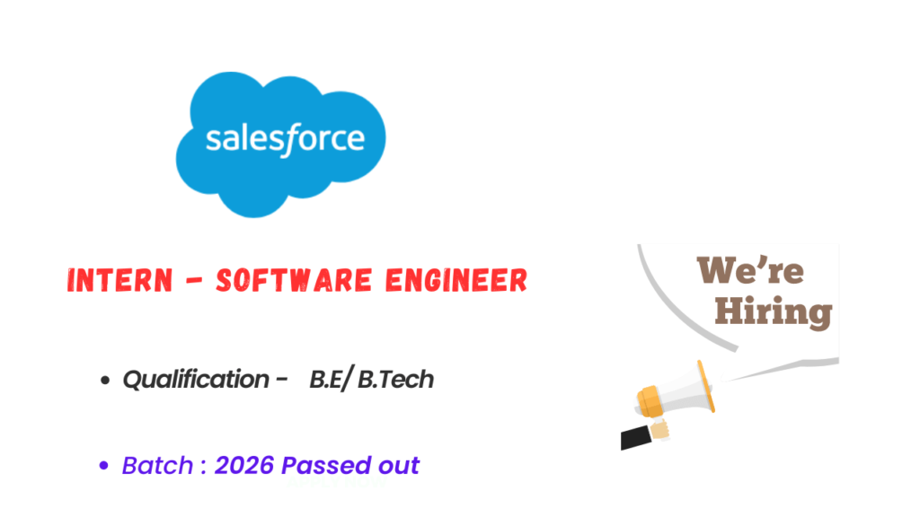 Salesforce Internship 2024 Apply for Software Engineer